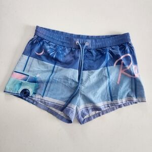 Diesel Blue Swim Shorts with Pink Accents
